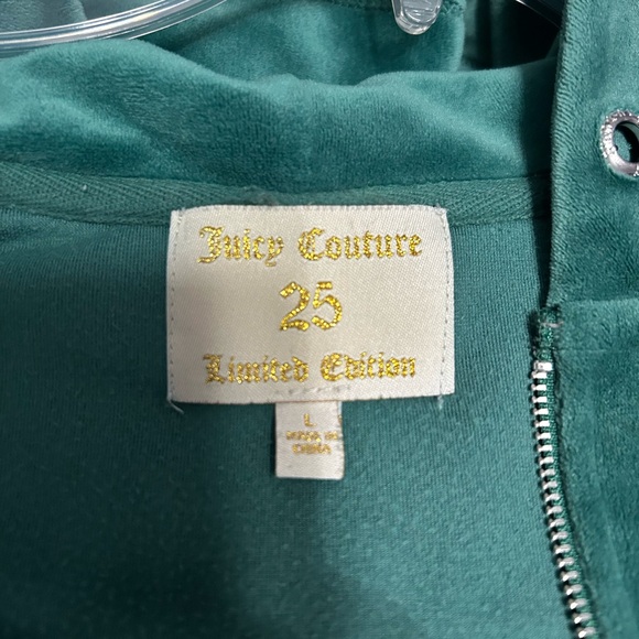 Juicy Couture Green Teddy Jacket with Shimmering Sleeves - Picture 2 of 5